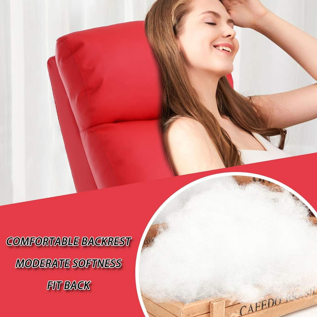 Recliner Chair for Living Room Recliner Sofa Reading Chair Winback Peach Maple
