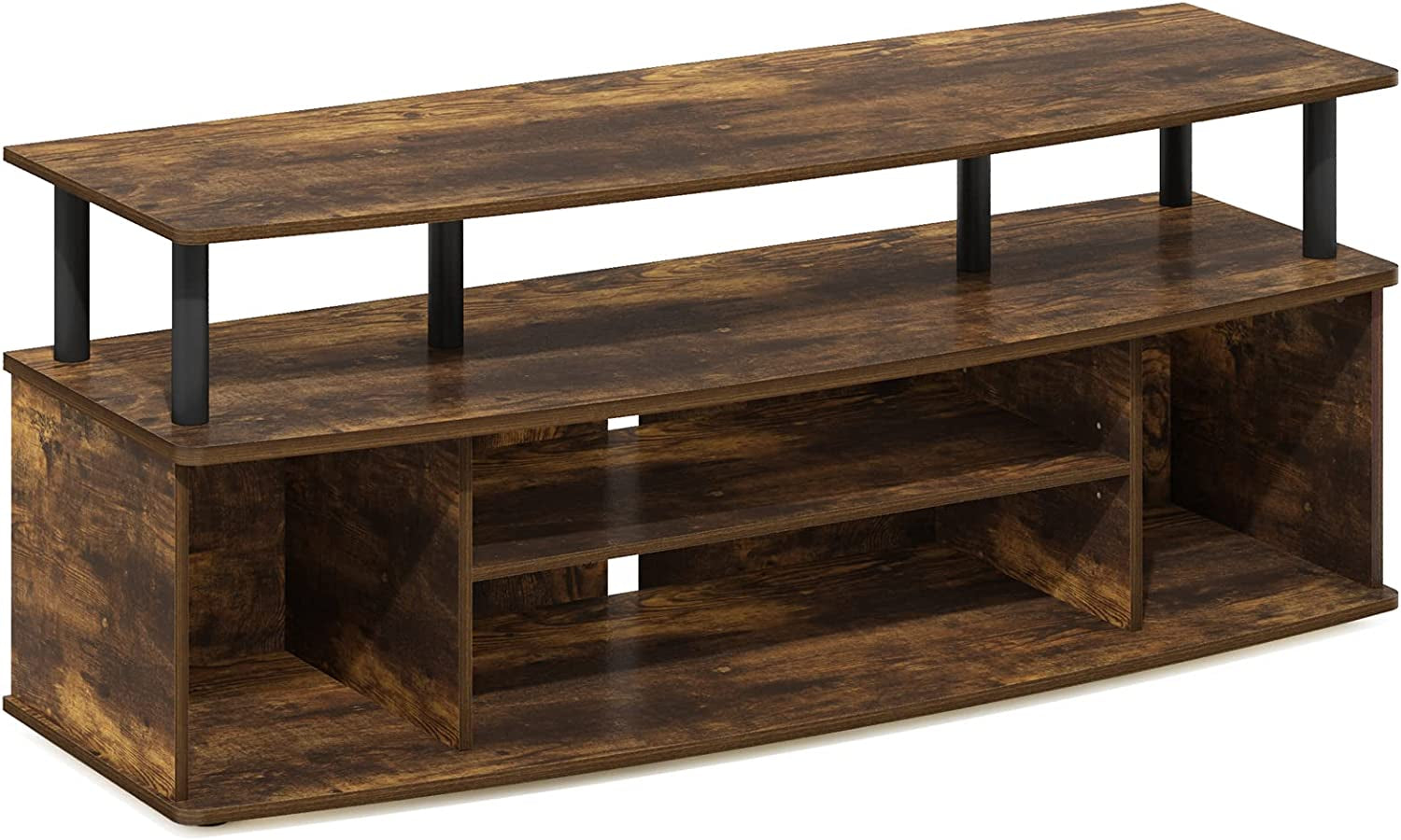 Jaya Large Entertainment Center Stand Unit/Tv for up to 55 Inch, Amber Peach Maple