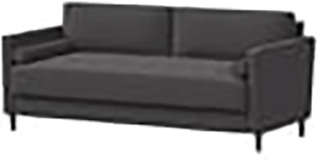 Heather Grey Fabric Sofa Modern, Stylish Design Peach Maple