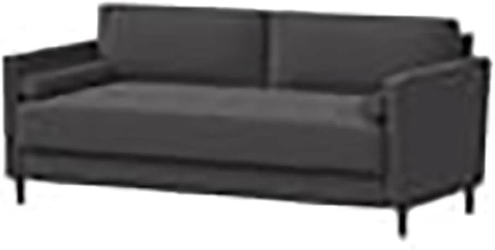 Heather Grey Fabric Sofa Modern, Stylish Design Peach Maple