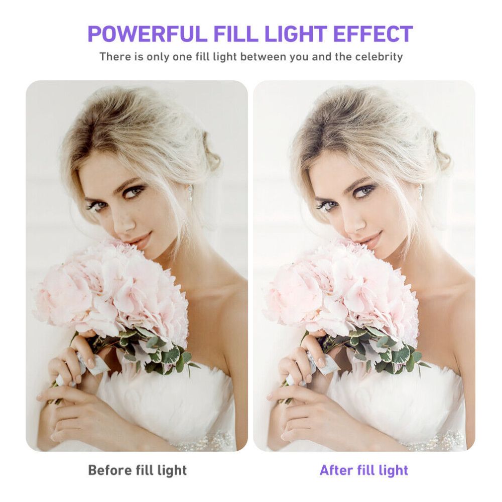 LED Ring Light With Phone Tripod Stand Kit 10" Yellow Pandora