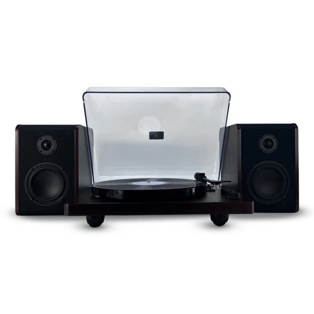 Victor Lincoln Record Player with Stereo Speakers Sky Iapetus