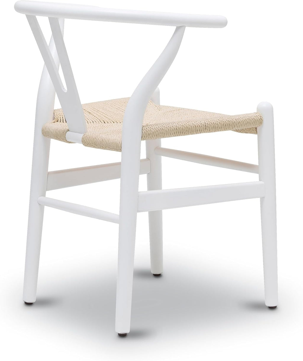 Weave Dining Chair, Single, White Peach Maple