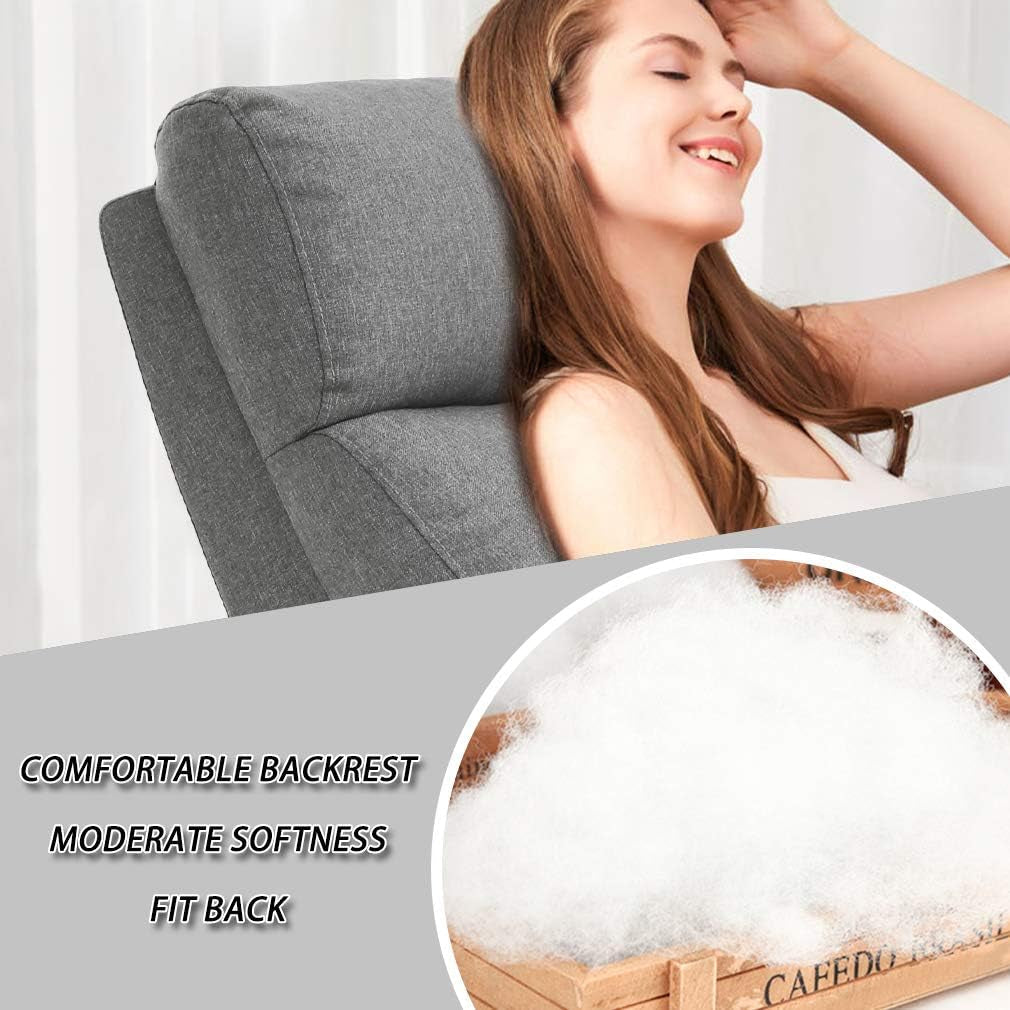 Recliner Chair for Living Room Winback Single Sofa Massage Recliner Peach Maple