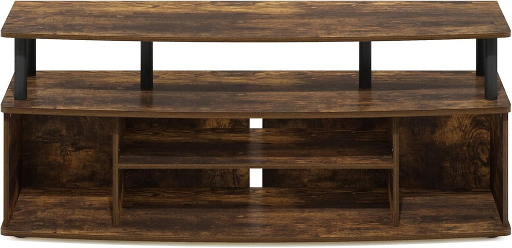 Jaya Large Entertainment Center Stand Unit/Tv for up to 55 Inch, Amber Peach Maple