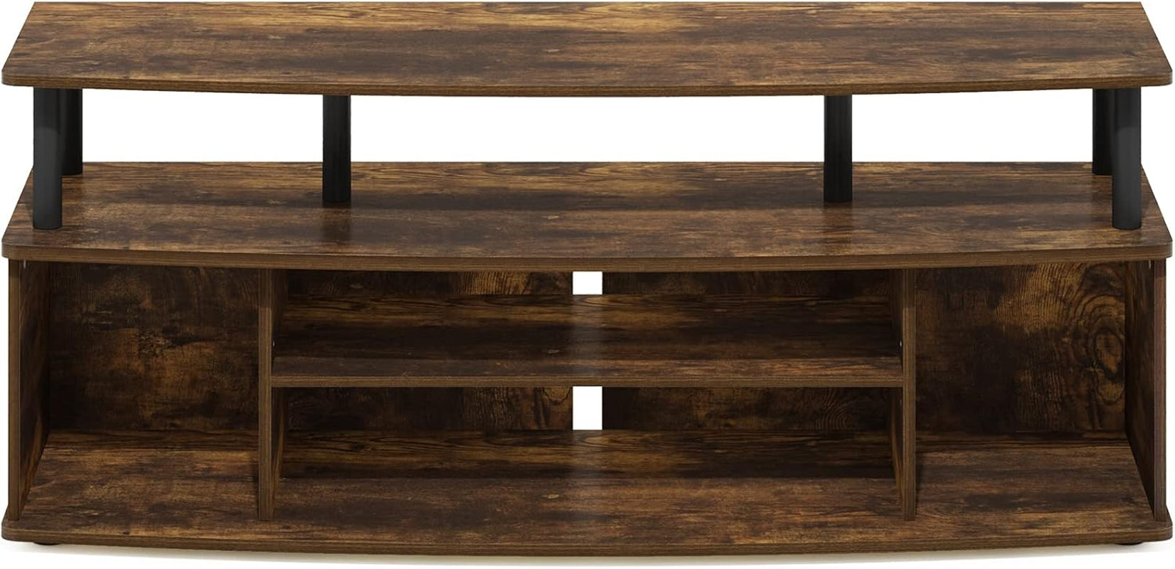 Jaya Large Entertainment Center Stand Unit/Tv for up to 55 Inch, Amber Peach Maple