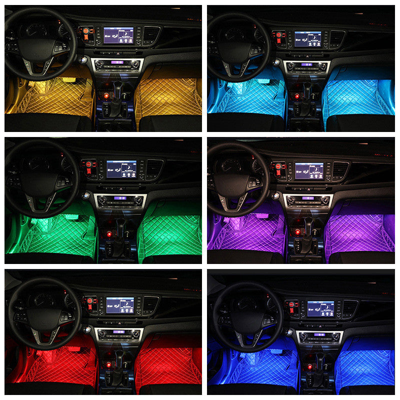 Styling Decorative LED Car Interior Light Waterproof Lamp Maroon Asteria