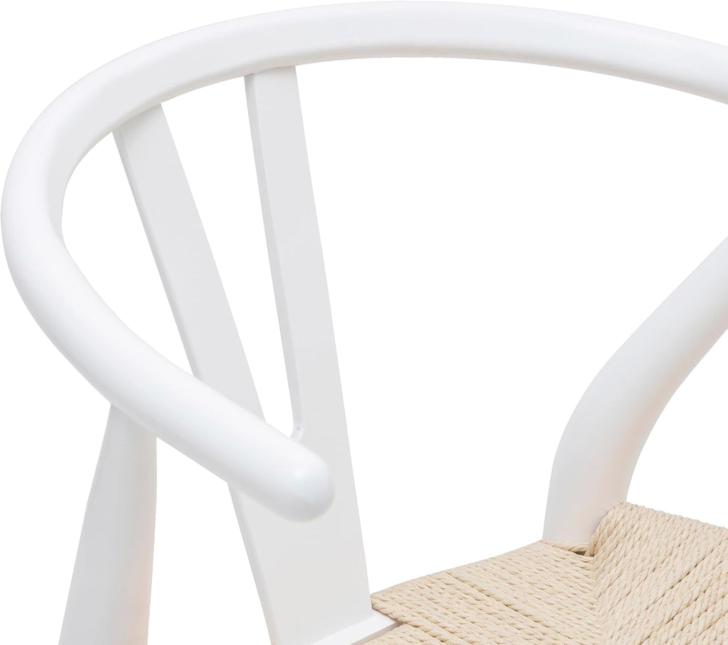 Weave Dining Chair, Single, White Peach Maple