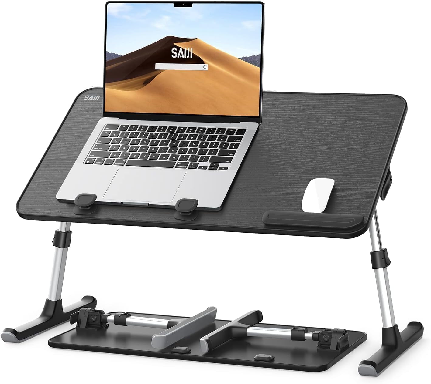 Laptop Desk for Bed,  Height & Angle Adjustable Laptop Stand for Bed, Peach Maple