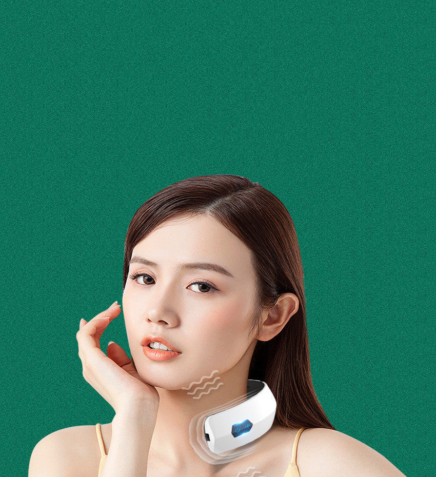Eye And Cervical Spine Integrated Massage Device Maroon Asteria