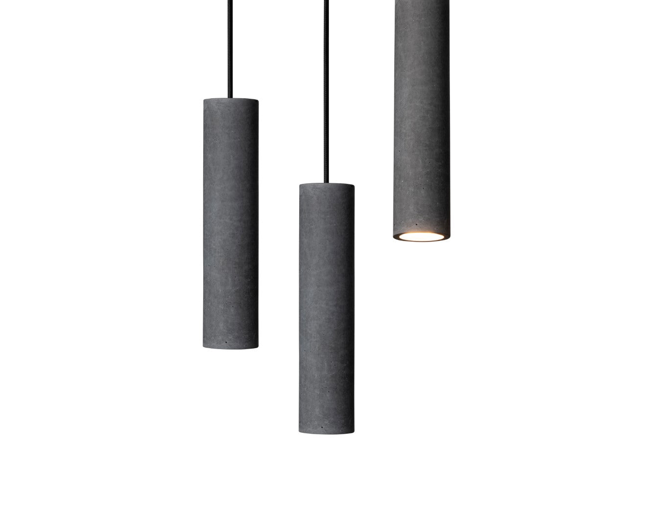 GRAY Concrete Pendant Light B+B Amaranth Broadleaf