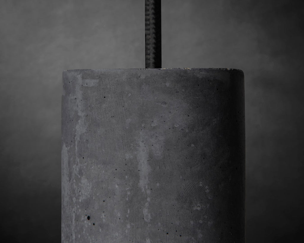 GRAY Concrete Pendant Light B+B Amaranth Broadleaf