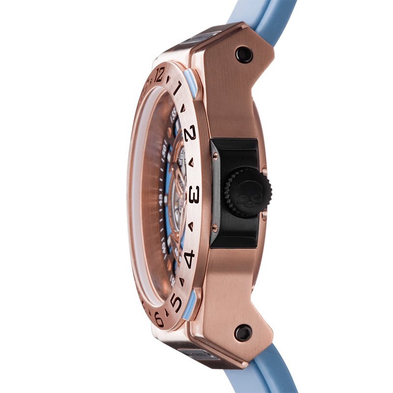 Vento Rose Gold Light Blue Ruby Alcestis