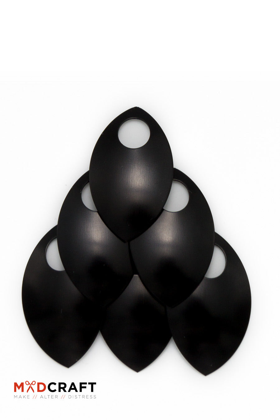 Aluminium Scales Black Azure Briseis