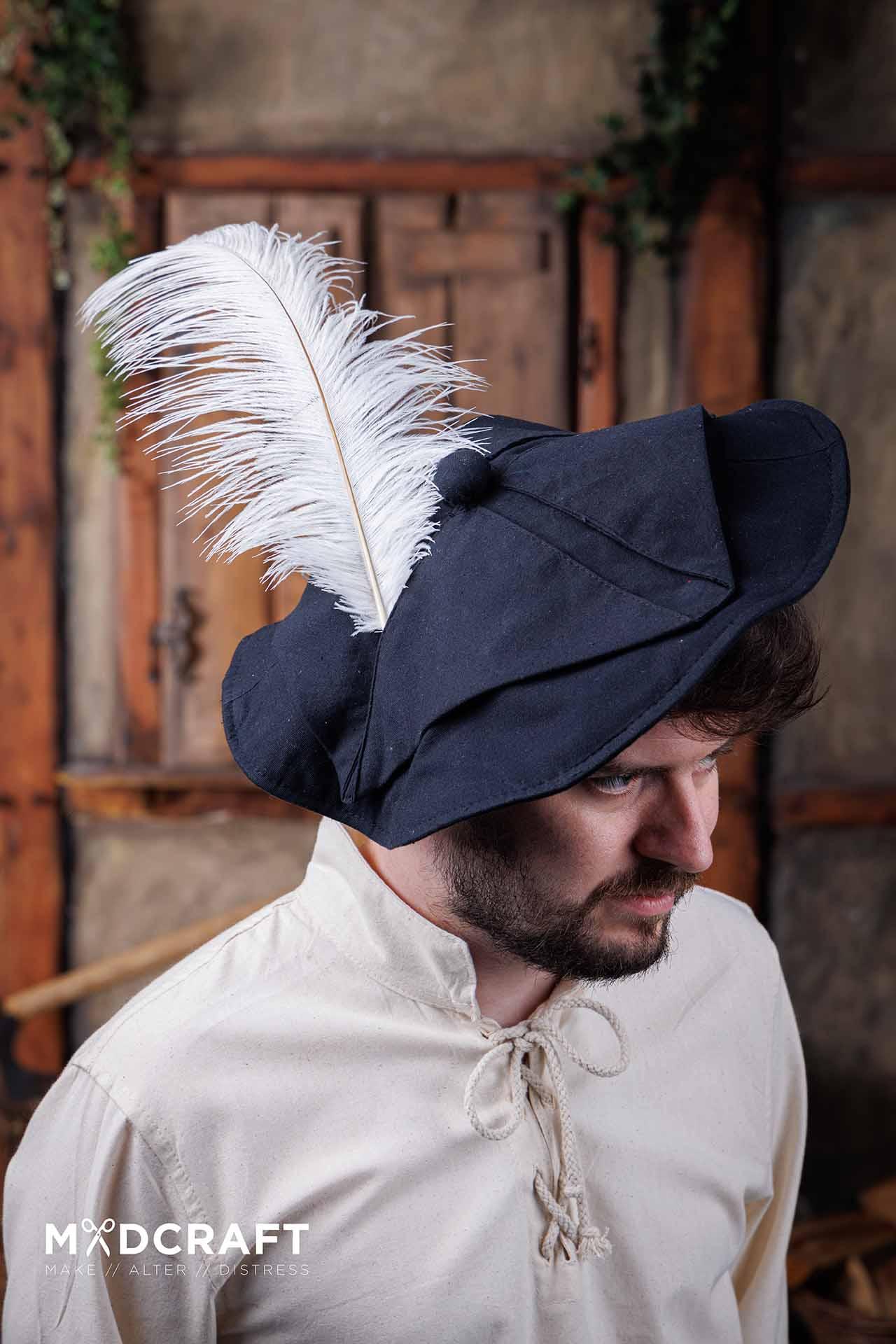 Ostrich Feather 45-50cm White Azure Briseis