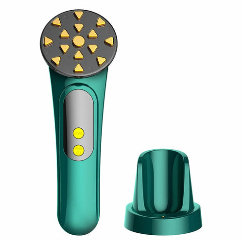 EMS Facial Massager LED Light Anti Aging Wrinkle Facial Care Maroon Asteria