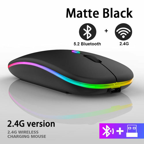RGB Wireless Bluetooth Mouse Yellow Pandora