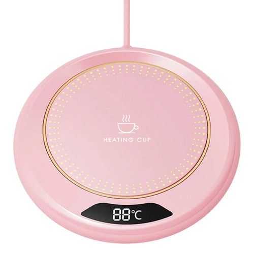 USB Smart Coffee Mug Warmer with Digital Display Yellow Pandora
