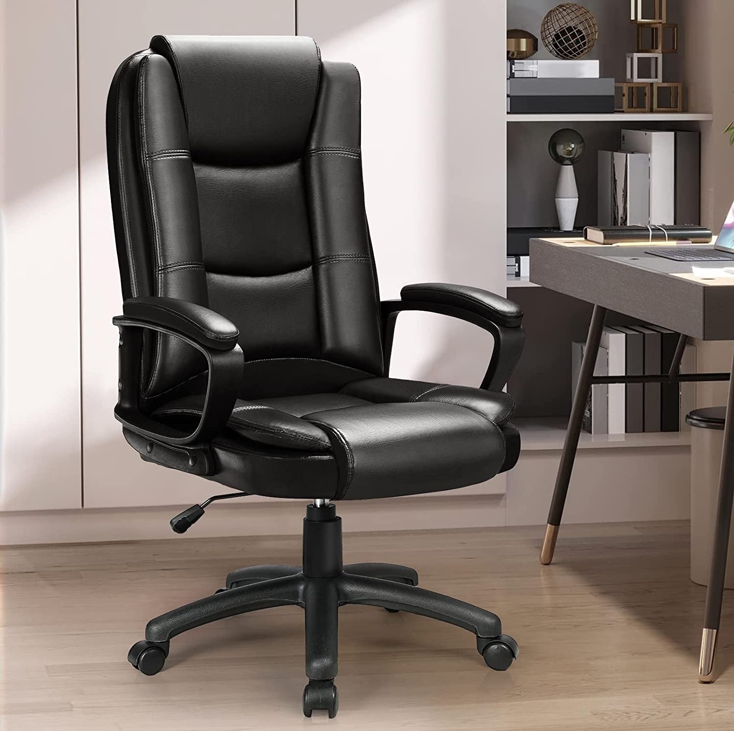 Ergonomic Executive Chair with Lumbar Support Peach Maple