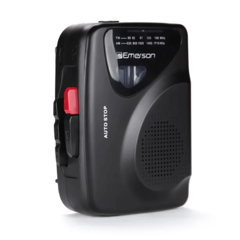 Emerson Portable Cassette Player & Recorder w AMFM Radio and Built-In Sky Iapetus