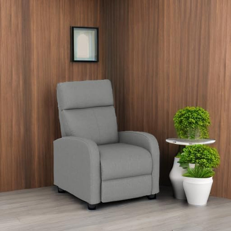 Recliner Chair for Living Room Winback Single Sofa Massage Recliner Peach Maple