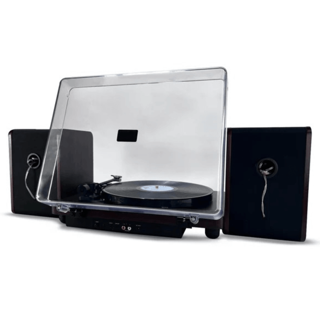 Victor Lincoln Record Player with Stereo Speakers Sky Iapetus