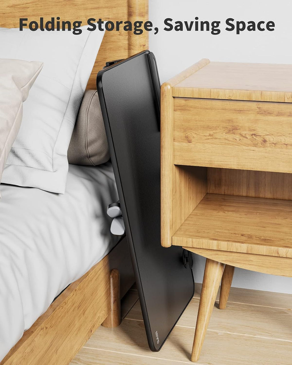 Laptop Desk for Bed,  Height & Angle Adjustable Laptop Stand for Bed, Peach Maple