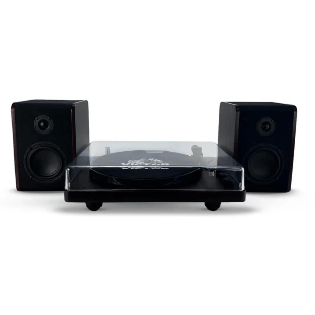 Victor Lincoln Record Player with Stereo Speakers Sky Iapetus