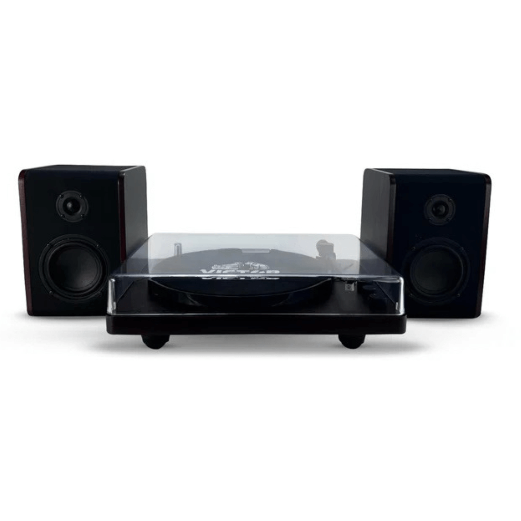 Victor Lincoln Record Player with Stereo Speakers Sky Iapetus