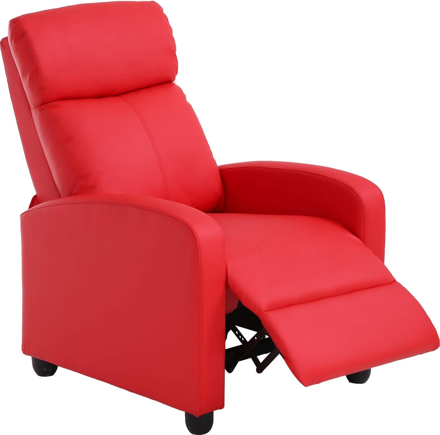 Recliner Chair for Living Room Recliner Sofa Reading Chair Winback Peach Maple
