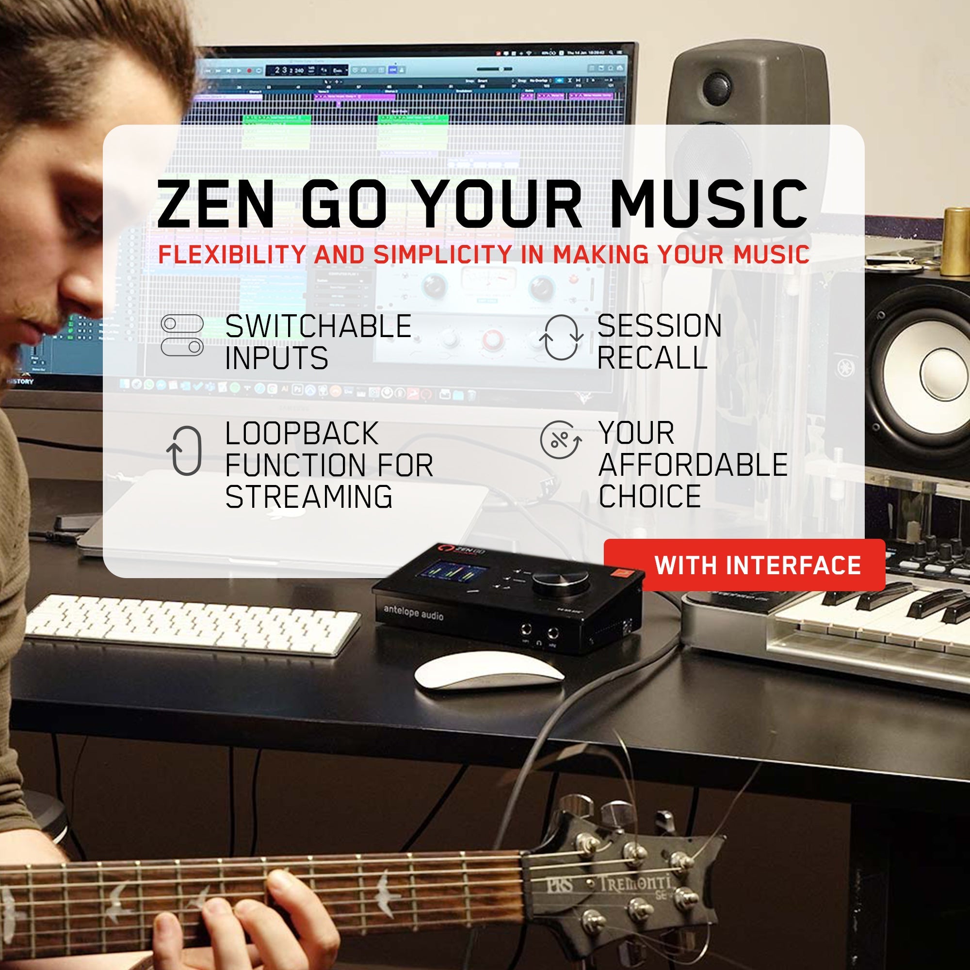 Antelope Audio - Zen Go | USB Audio Interface Cerulean Thalassa
