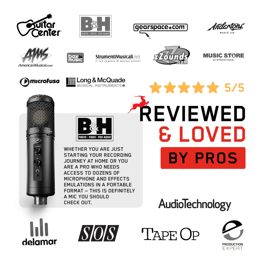 Antelope Audio - Axino recording system | Podcast microphone Cerulean Thalassa