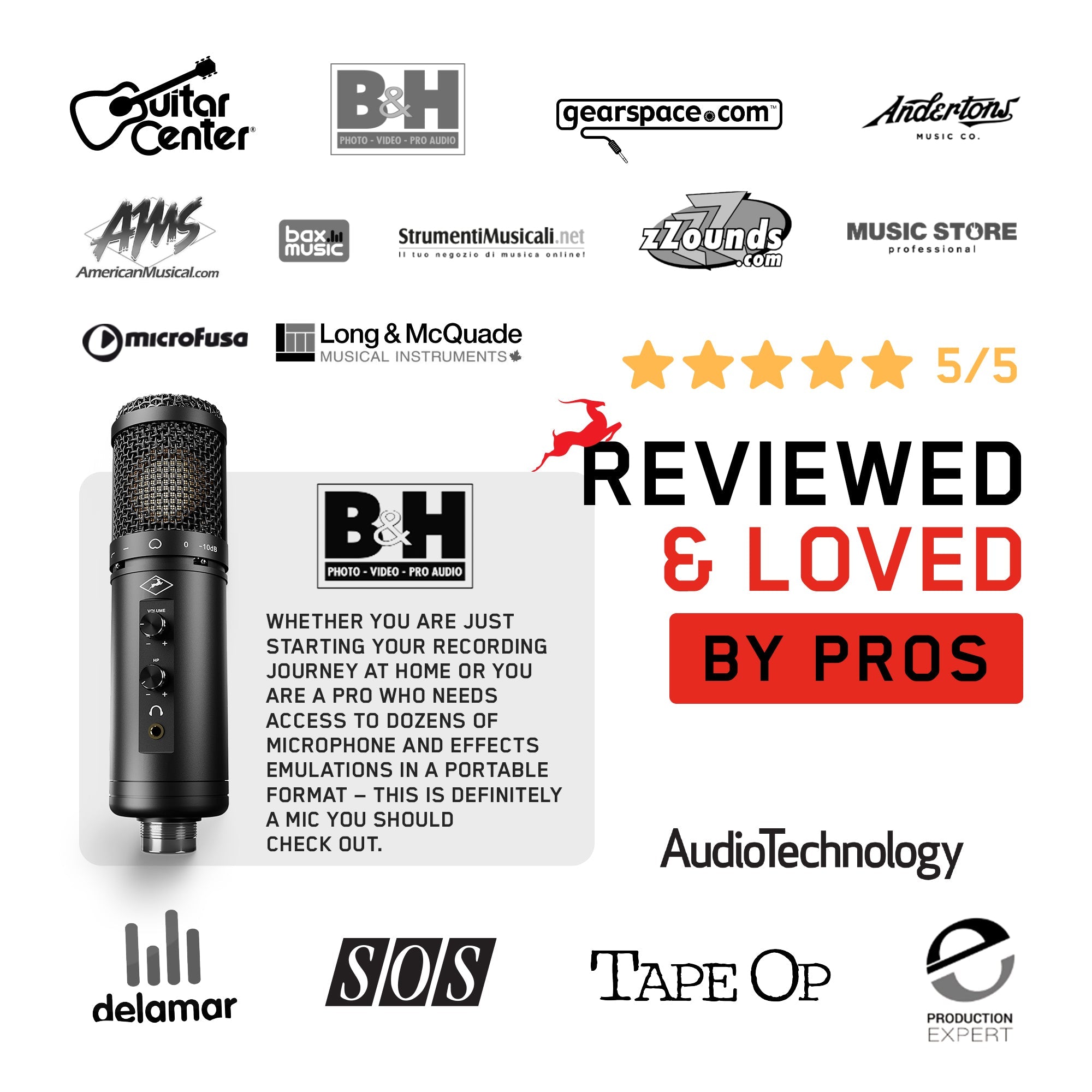 Antelope Audio - Axino recording system | Podcast microphone Cerulean Thalassa