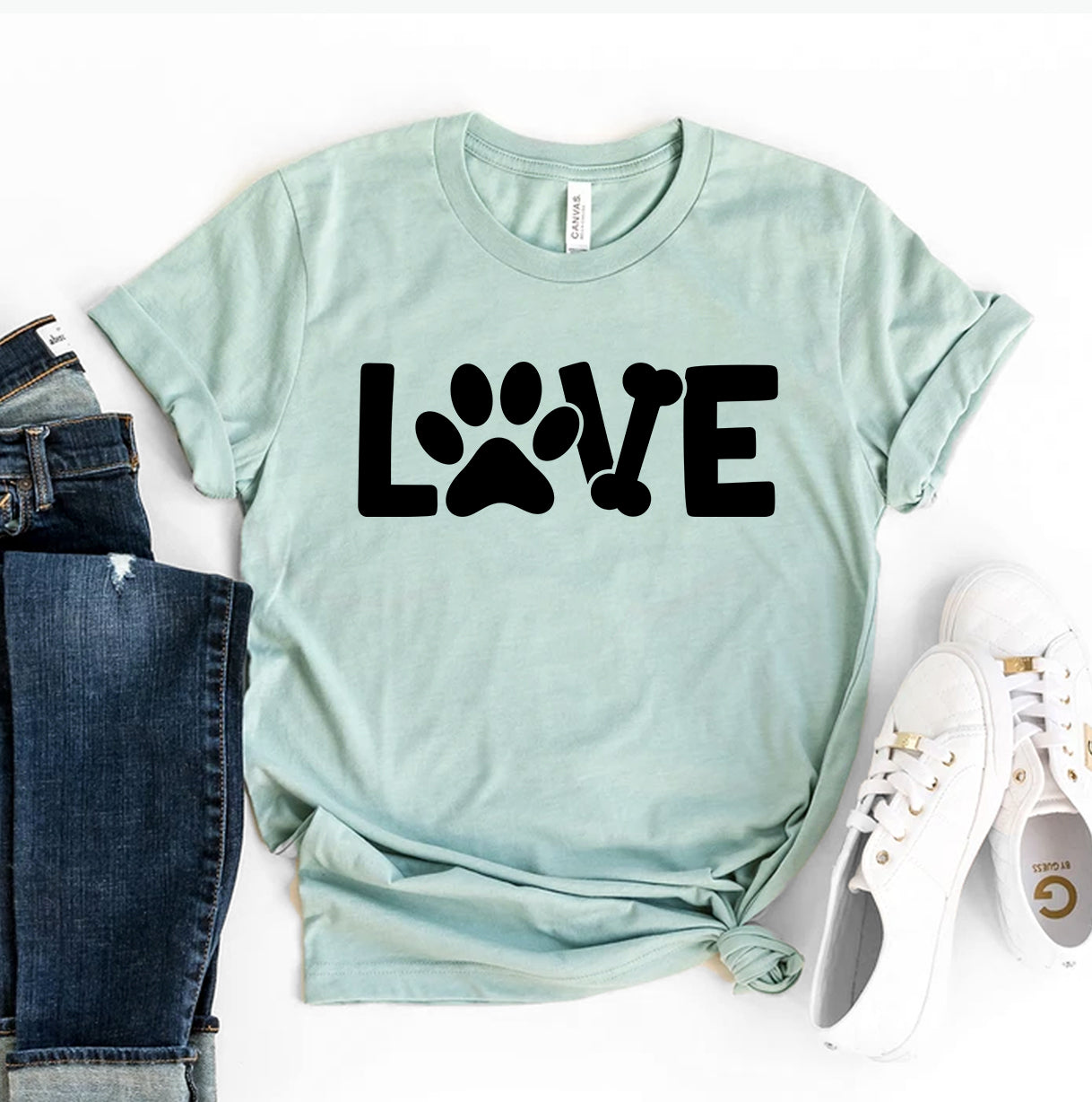 Love Dog T-shirt Agate