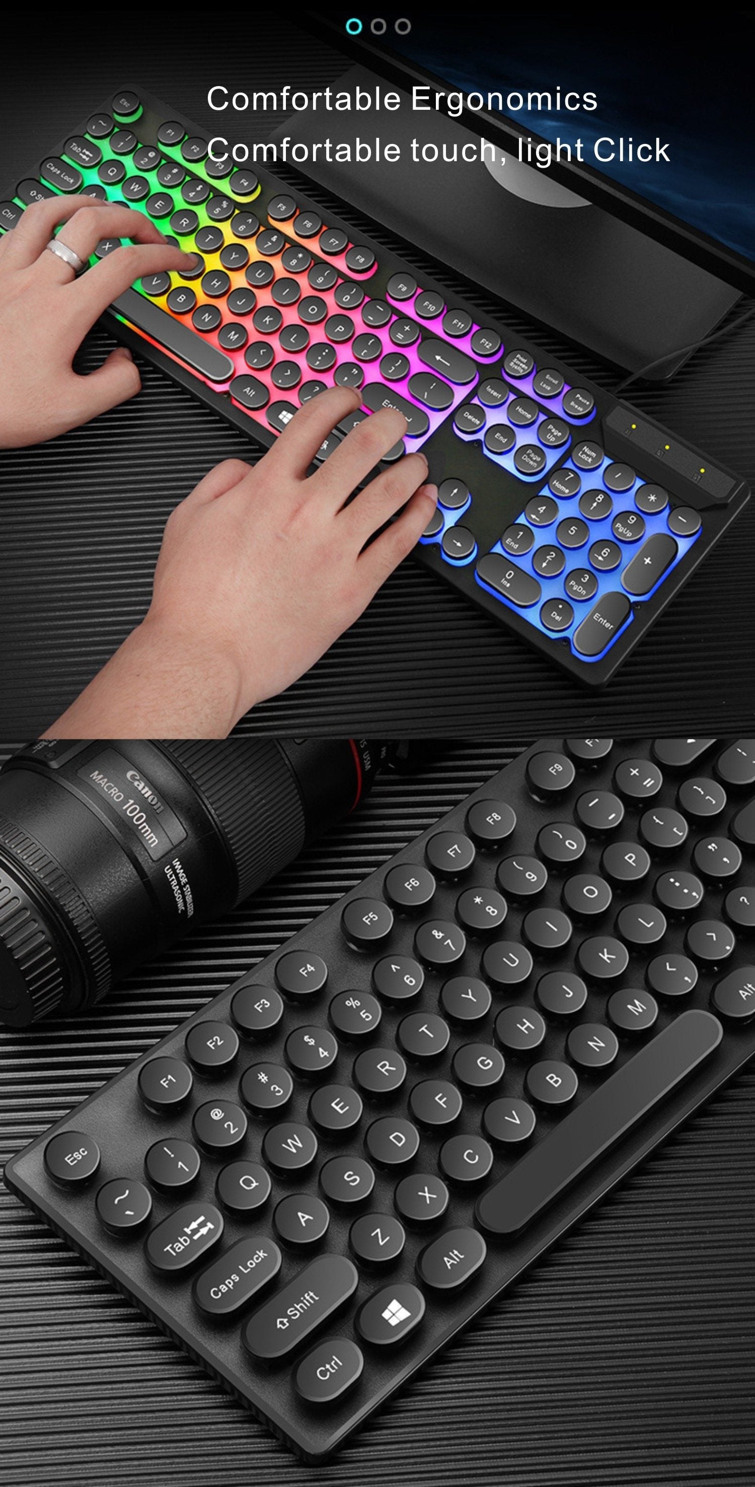 Ninja Dragons Z9i USB Wired Light Up Gaming Keyboard and Mouse Set Yellow Pandora